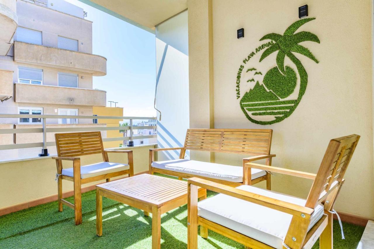 Apart Port Arenal Con Terraza Y Piscina 부리아나 외부 사진